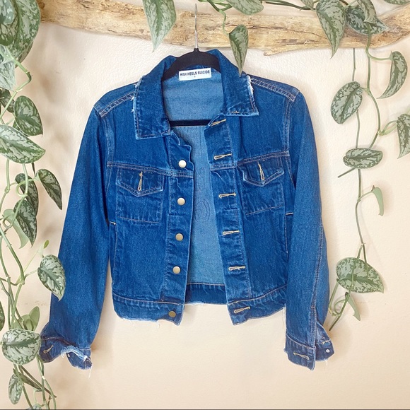 High Heels Suicide Sweet Like Sugar Denim Jacket - Picture 6 of 7